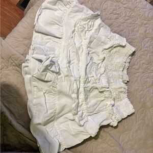 Love Riche White Ruffled Skirt